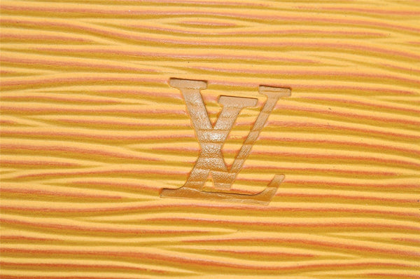 Authentic Louis Vuitton Epi Alma PM Hand Bag Yellow M52149 LV 1512K