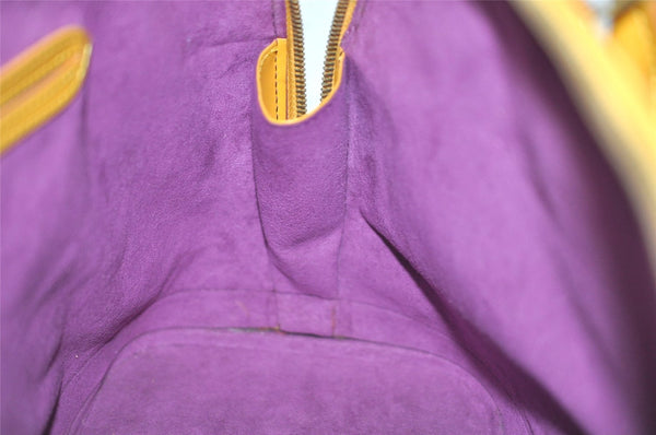 Authentic Louis Vuitton Epi Alma PM Hand Bag Yellow M52149 LV 1512K