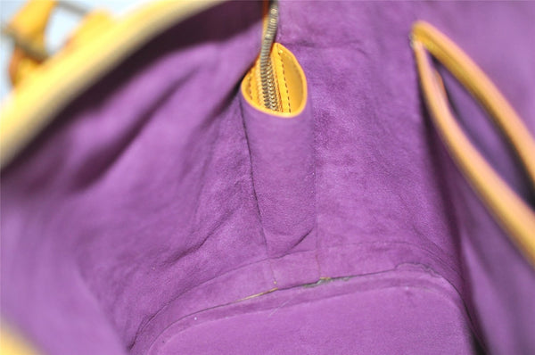 Authentic Louis Vuitton Epi Alma PM Hand Bag Yellow M52149 LV 1512K