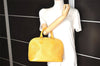 Authentic Louis Vuitton Epi Alma PM Hand Bag Yellow M52149 LV 1512K