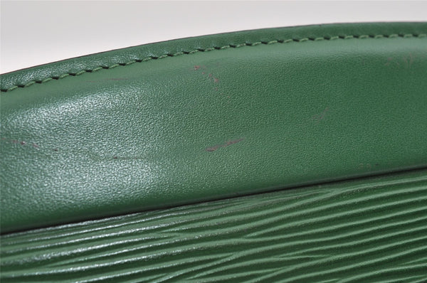 Authentic Louis Vuitton Epi Trousse Crete Clutch Bag Green M48407 LV Junk 1513I