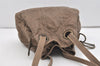 Authentic Christian Dior Cannage Leather Shoulder Bag Brown CD 1516J