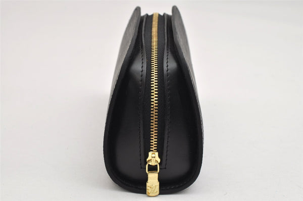 Authentic Louis Vuitton Epi Dauphine Cosmetic Pouch Black M48442 LV 1517K