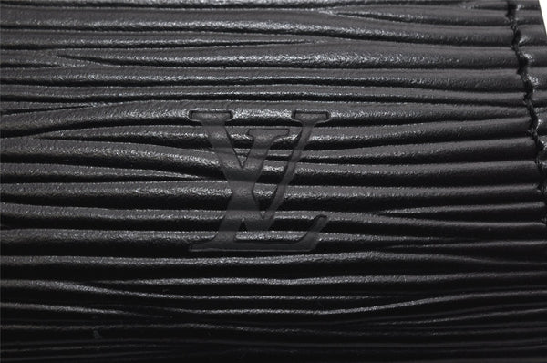 Authentic Louis Vuitton Epi Dauphine Cosmetic Pouch Black M48442 LV 1517K