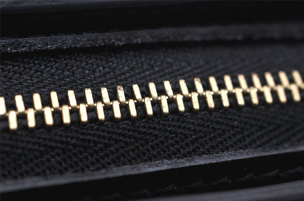 Authentic Louis Vuitton Epi Dauphine Cosmetic Pouch Black M48442 LV 1517K