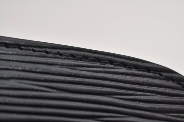 Authentic Louis Vuitton Epi Dauphine Cosmetic Pouch Black M48442 LV 1517K