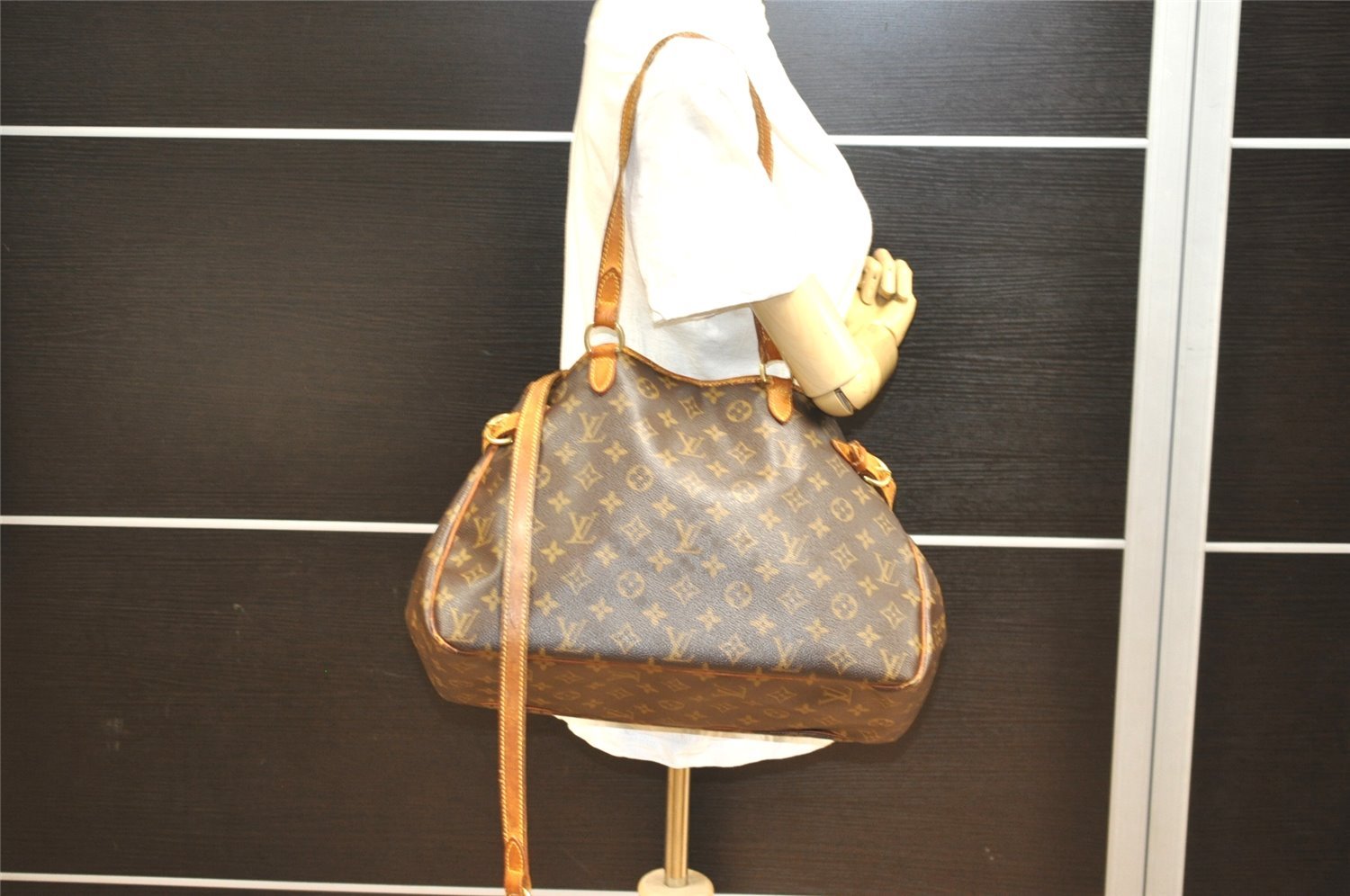 Auth Louis Vuitton Monogram Batignolles Horizontal Tote Bag M51154 LV Junk 1519I