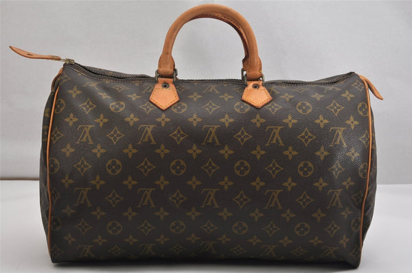 Authentic Louis Vuitton Monogram Speedy 40 Hand Boston Bag M41522 LV 1519K