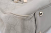 Authentic GUCCI Princy Guccissima GG Leather Tote Bag 163805 White 1520J