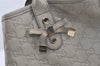 Authentic GUCCI Princy Guccissima GG Leather Tote Bag 163805 White 1520J