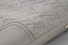 Authentic GUCCI Princy Guccissima GG Leather Tote Bag 163805 White 1520J