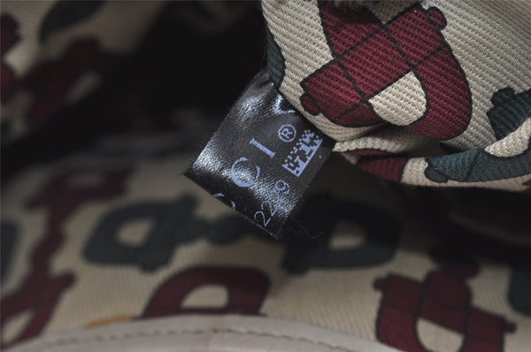 Authentic GUCCI Princy Guccissima GG Leather Tote Bag 163805 White 1520J