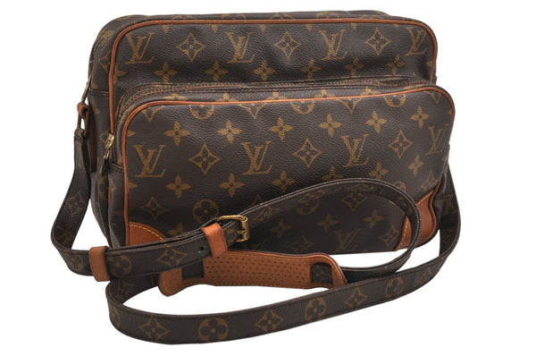 Authentic Louis Vuitton Monogram Nile Shoulder Cross Body Bag M45244 LV 1520K