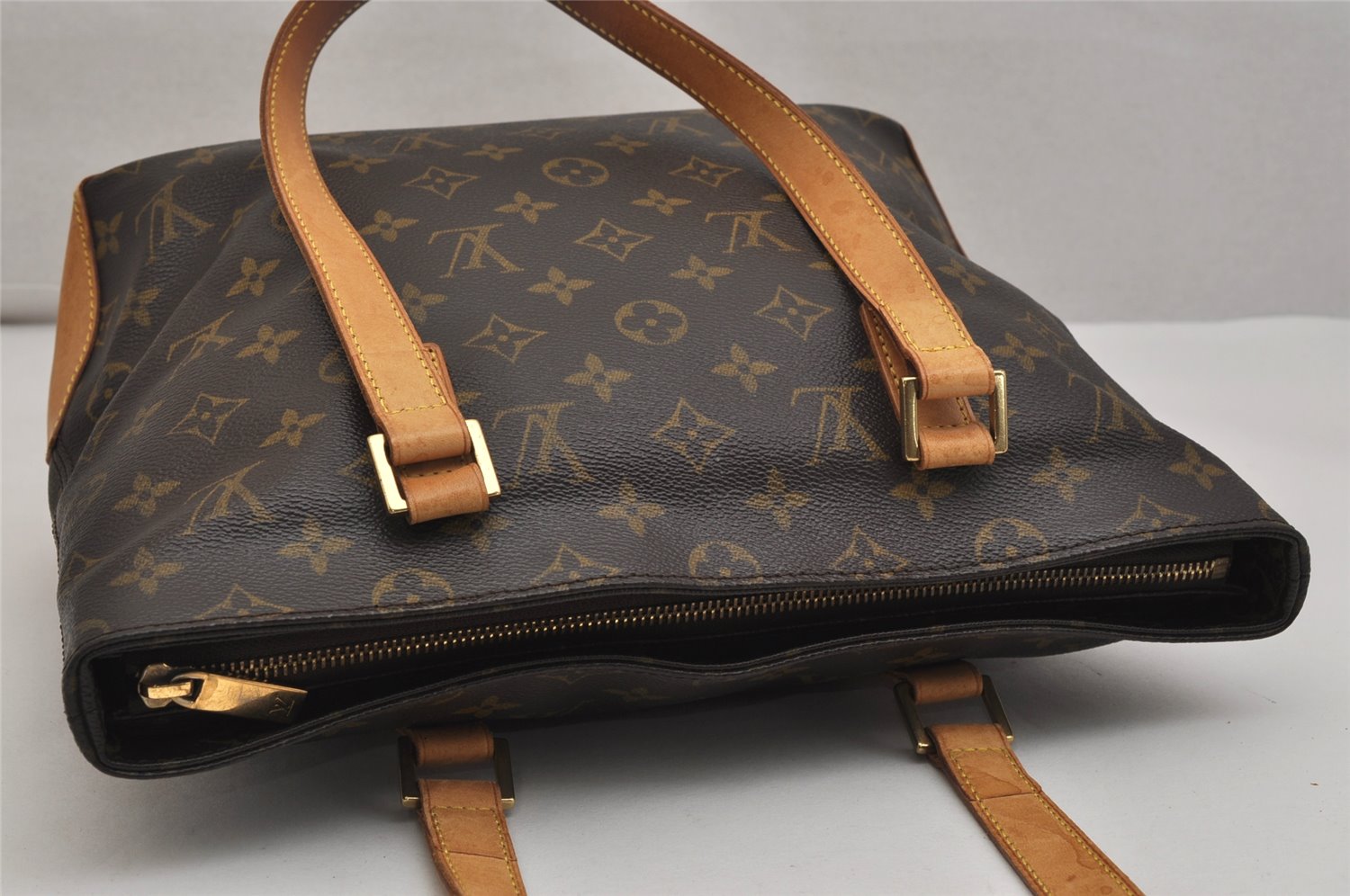 Authentic Louis Vuitton Monogram Cabas Piano Shoulder Tote Bag M51148 LV 1521K