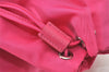 Authentic PRADA Vintage Nylon Tessuto Drawstring Hand Bag Purse Pink 1522J