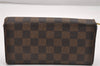 Authentic Louis Vuitton Damier Portefeuille Sarah Long Wallet N61734 LV 1524J