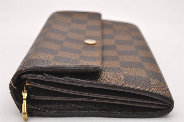 Authentic Louis Vuitton Damier Portefeuille Sarah Long Wallet N61734 LV 1524J