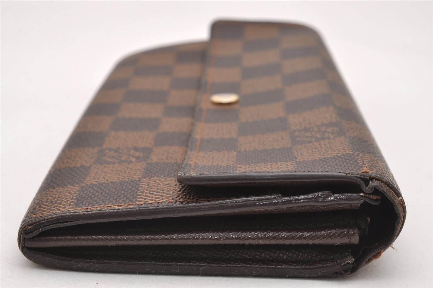 Authentic Louis Vuitton Damier Portefeuille Sarah Long Wallet N61734 LV 1524J