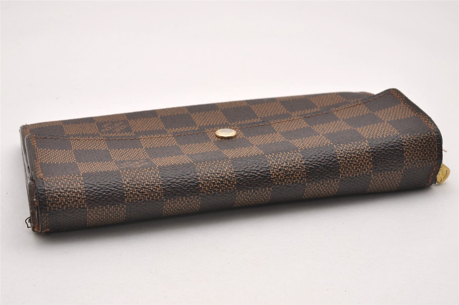 Authentic Louis Vuitton Damier Portefeuille Sarah Long Wallet N61734 LV 1524J