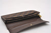 Authentic Louis Vuitton Damier Portefeuille Sarah Long Wallet N61734 LV 1524J