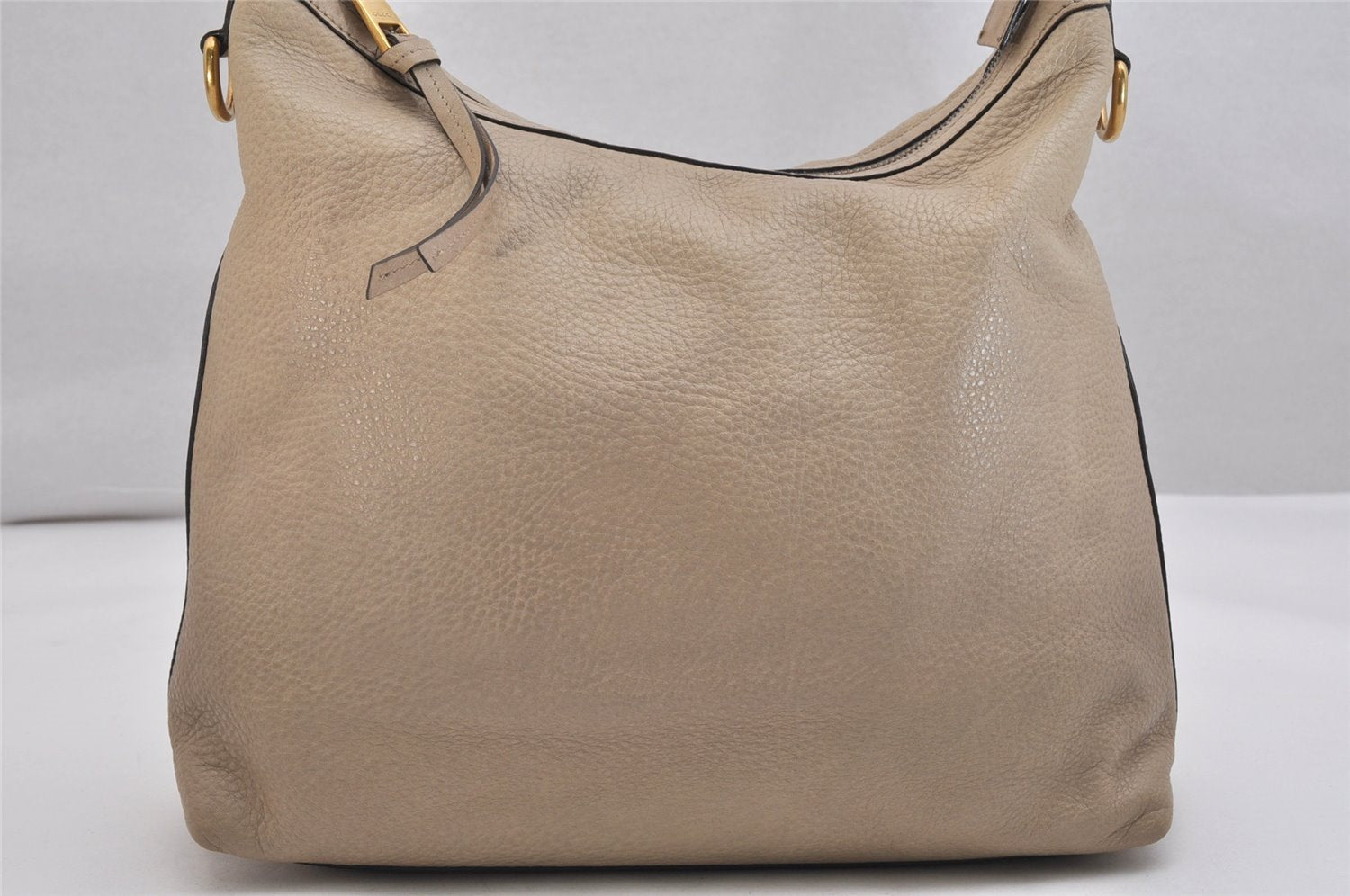 Authentic GUCCI Miss GG 2Way Shoulder Hand Bag Leather 326514 Beige 1525K