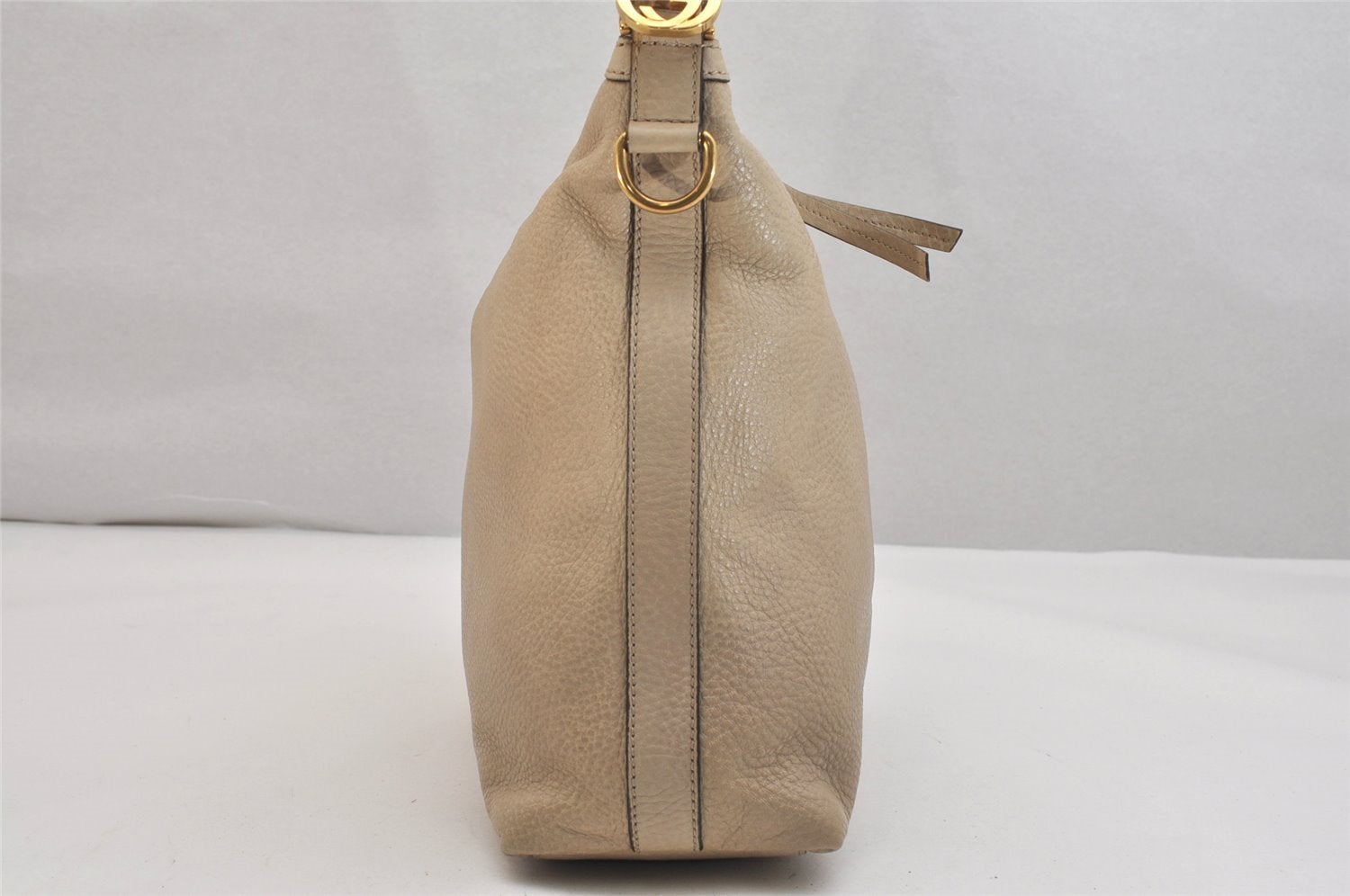Authentic GUCCI Miss GG 2Way Shoulder Hand Bag Leather 326514 Beige 1525K