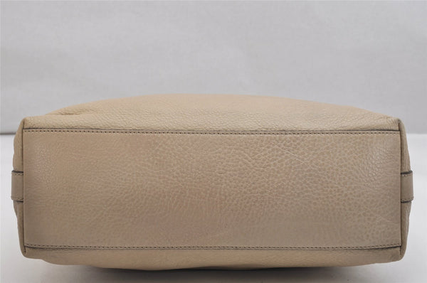 Authentic GUCCI Miss GG 2Way Shoulder Hand Bag Leather 326514 Beige 1525K