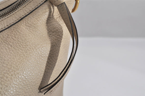 Authentic GUCCI Miss GG 2Way Shoulder Hand Bag Leather 326514 Beige 1525K