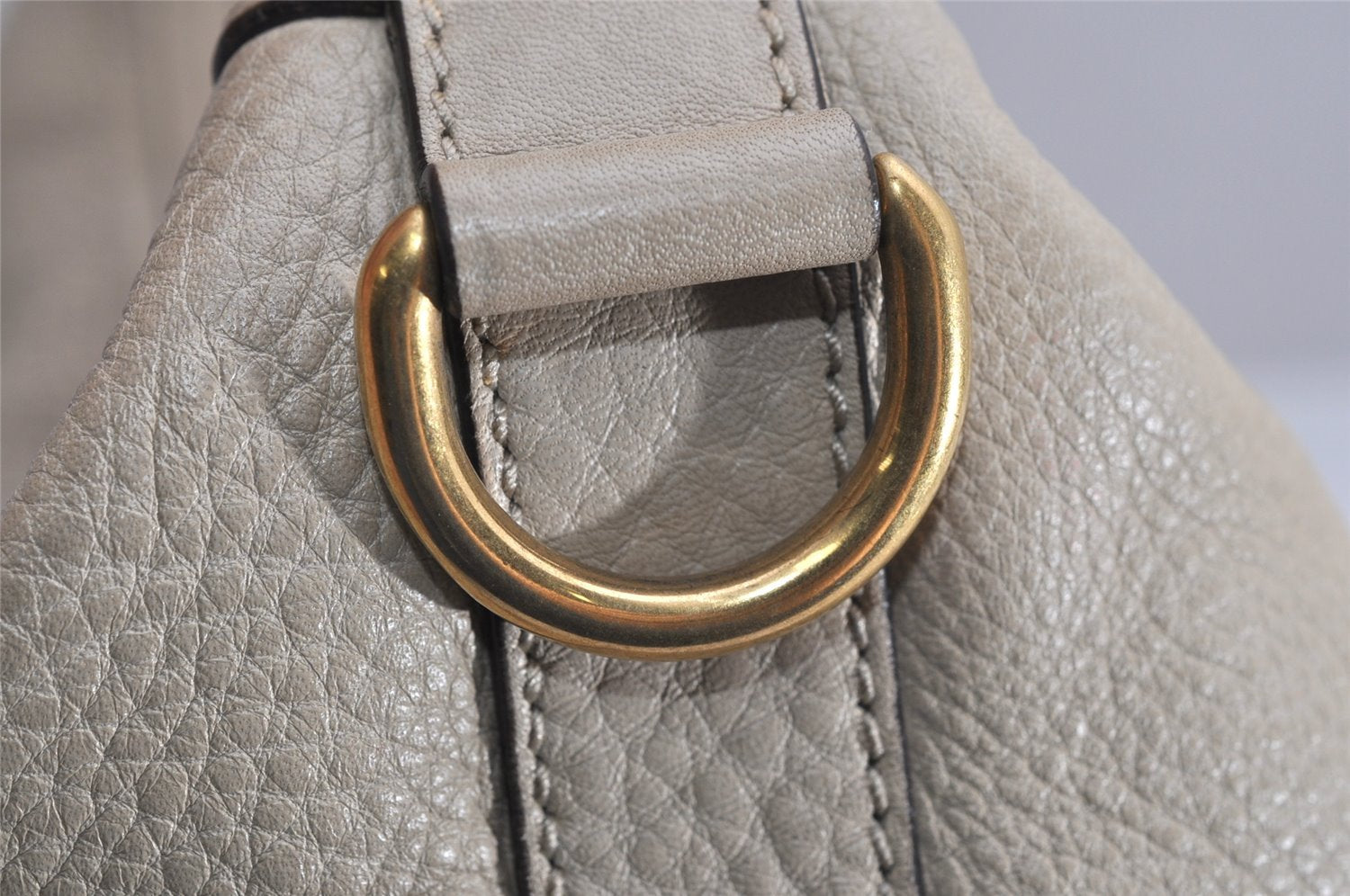 Authentic GUCCI Miss GG 2Way Shoulder Hand Bag Leather 326514 Beige 1525K