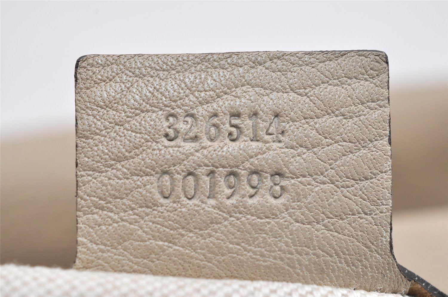 Authentic GUCCI Miss GG 2Way Shoulder Hand Bag Leather 326514 Beige 1525K