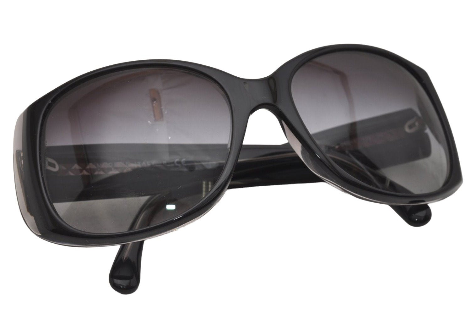 Authentic CHANEL Sunglasses CC Logos CoCo Mark Plastic 5227-H-A Black 1526J
