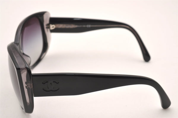 Authentic CHANEL Sunglasses CC Logos CoCo Mark Plastic 5227-H-A Black 1526J