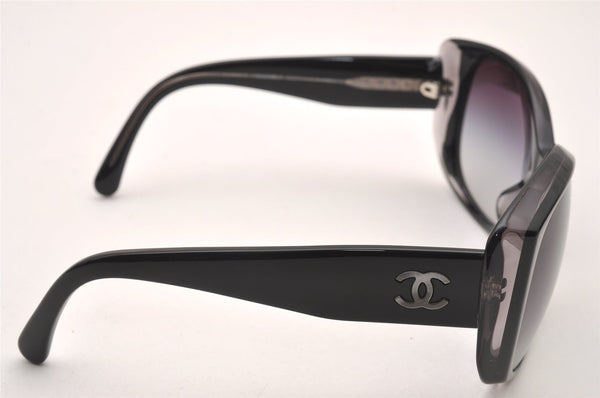 Authentic CHANEL Sunglasses CC Logos CoCo Mark Plastic 5227-H-A Black 1526J