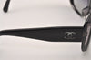 Authentic CHANEL Sunglasses CC Logos CoCo Mark Plastic 5227-H-A Black 1526J