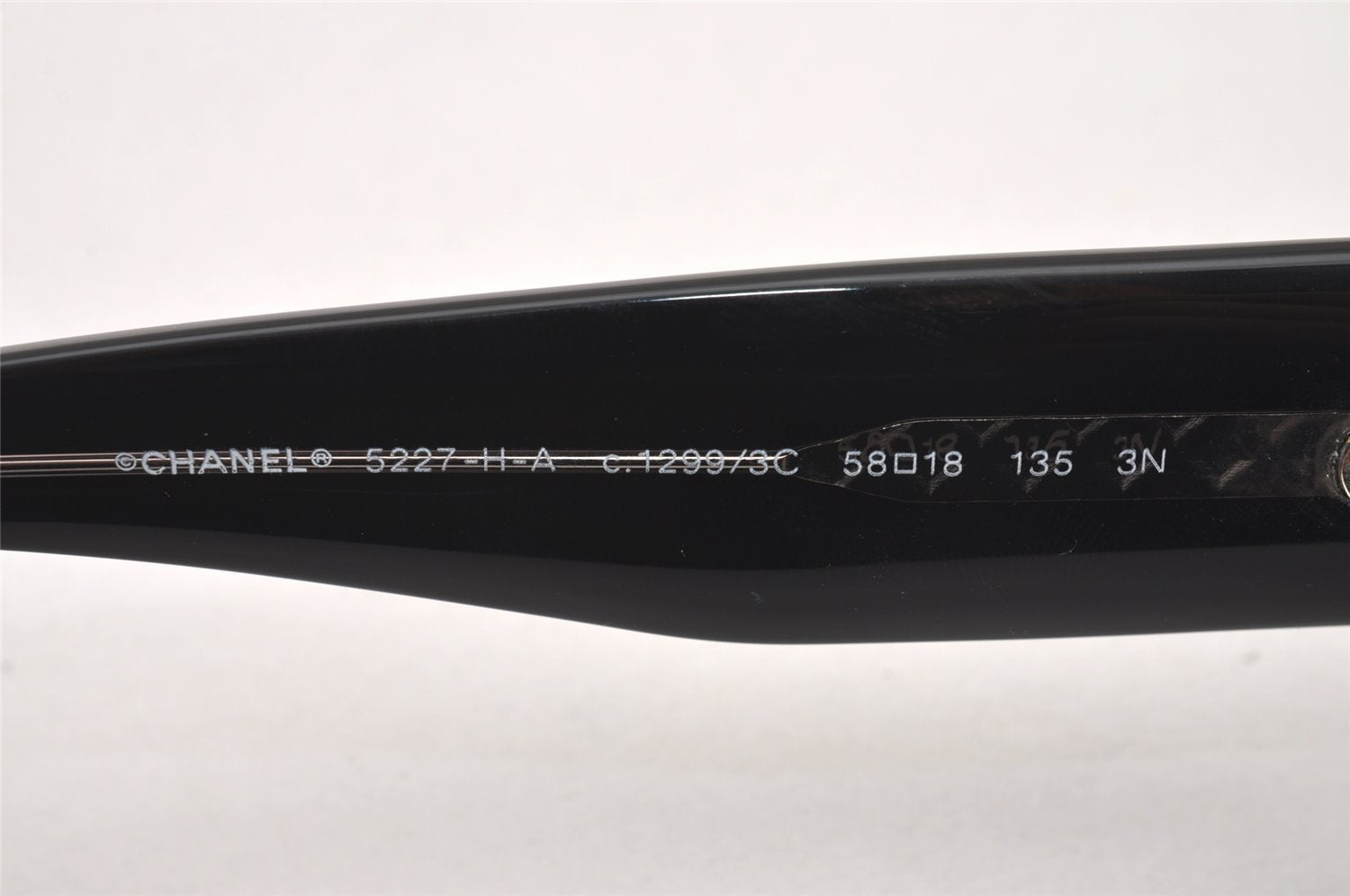 Authentic CHANEL Sunglasses CC Logos CoCo Mark Plastic 5227-H-A Black 1526J