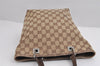 Authentic GUCCI Vintage Shoulder Tote Bag GG Canvas Leather 31244 Brown 1527J