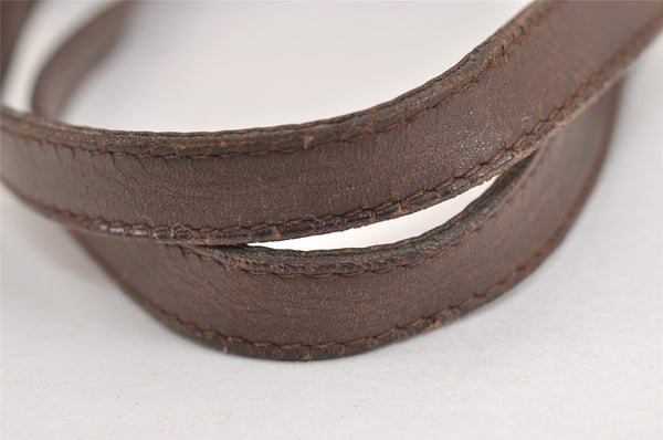 Authentic GUCCI Vintage Shoulder Tote Bag GG Canvas Leather 31244 Brown 1527J