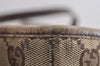 Authentic GUCCI Vintage Shoulder Tote Bag GG Canvas Leather 31244 Brown 1527J