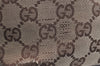 Authentic GUCCI Vintage Shoulder Tote Bag GG Canvas Leather 31244 Brown 1527J