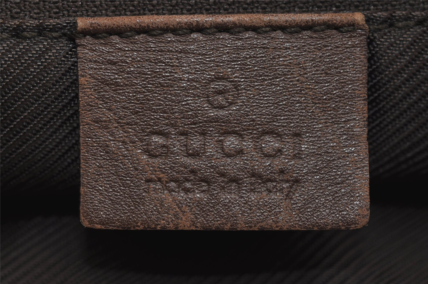 Authentic GUCCI Vintage Shoulder Tote Bag GG Canvas Leather 31244 Brown 1527J