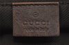 Authentic GUCCI Vintage Shoulder Tote Bag GG Canvas Leather 31244 Brown 1527J