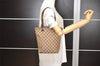 Authentic GUCCI Vintage Shoulder Tote Bag GG Canvas Leather 31244 Brown 1527J