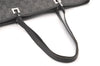 Authentic GUCCI Vintage Shoulder Tote Bag GG Canvas Leather 36173 Black 1527K