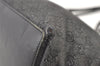 Authentic GUCCI Vintage Shoulder Tote Bag GG Canvas Leather 36173 Black 1527K