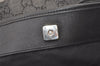 Authentic GUCCI Vintage Shoulder Tote Bag GG Canvas Leather 36173 Black 1527K