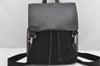 Authentic GUCCI Vintage Drawstring Backpack Nylon Leather 0030233 Black 1529K