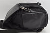 Authentic GUCCI Vintage Drawstring Backpack Nylon Leather 0030233 Black 1529K
