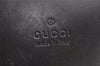 Authentic GUCCI Vintage Drawstring Backpack Nylon Leather 0030233 Black 1529K
