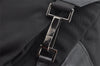 Authentic GUCCI Vintage Drawstring Backpack Nylon Leather 0030233 Black 1529K