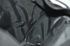 Authentic GUCCI Vintage Drawstring Backpack Nylon Leather 0030233 Black 1529K